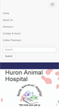 Mobile Screenshot of huronanimalhospital.com